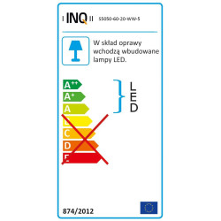 Taśma LED S5050x60 9,6W 700lm/m 3000K IP20 RA80 5m INQ S5050-60-20-WW-5