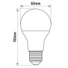 Lampa led A60 E27 5W bulb 400lm 3000K INQ