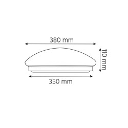 Plafoniera VIKA 24W 1600lm 4000K sensor HF okrągła INQ