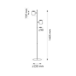 Lampa podłogowa LED ZOE FLOOR Nilsen biała PX044