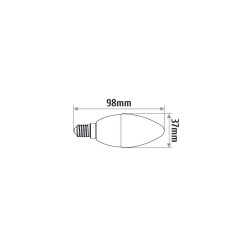 Lampa led B35 E14 5W świeczka 320lm 4000K INQ