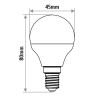 Lampa led P45 E14 3W kulka 250lm 3000K INQ