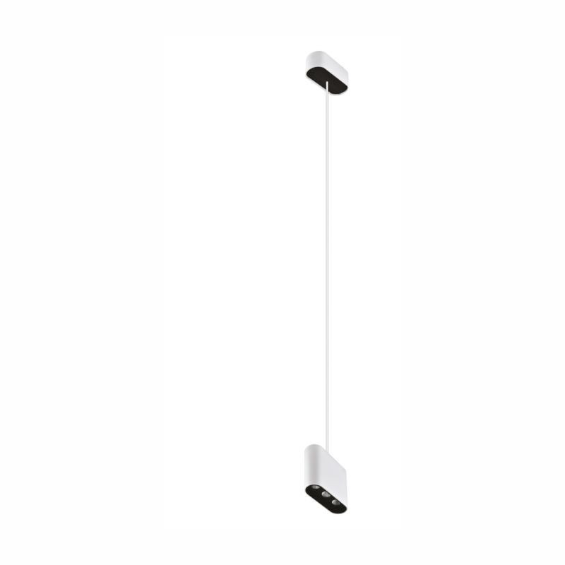 Lampa wisząca Zara 7W wisząca biało-czarna 3541