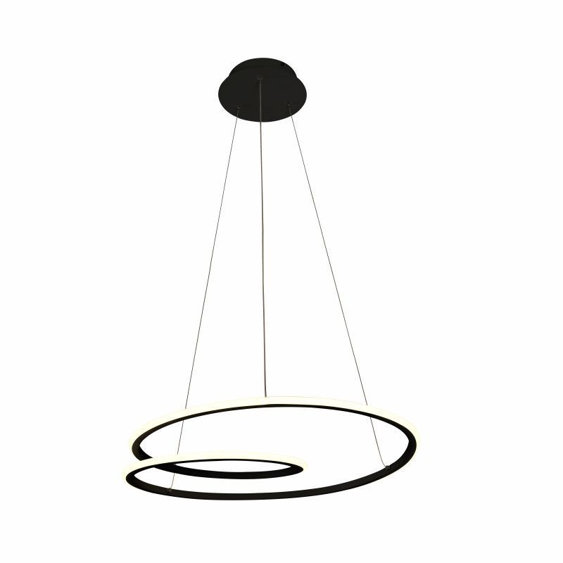 Lampa wisząca Zoe 50W wisząca czarna 3597