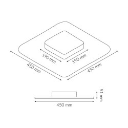 Plafon, lampa sufitowa Elena 40W plafon biały 3625 