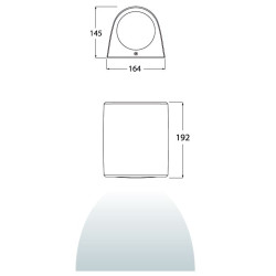 Kinkiet MARTA 160-1L biały X E27