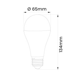 Lampa led A65Y E27 PROFI 15W bulb 1350lm 3000K INQ