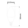 Lampa led C37 E14 PROFI 8W świeczka 750lm 4000K INQ