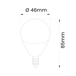 Lampa led G45 E14 PROFI 6W kulka 470lm 4000K INQ