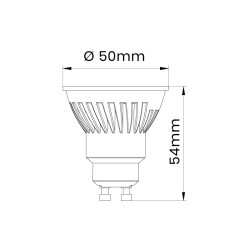 Lampa led GU10 7W 3000K 560lm INQ