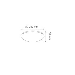 Plafoniera LED STELLA 18W 2160lm IP54 okrągła 4000K 