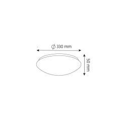 Plafoniera led STELLA 24W 2880lm IP54 okrągła 4000K 