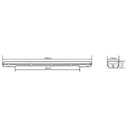 Oprawa OLSA TECHNIC IP65 pod led 2x1200mm