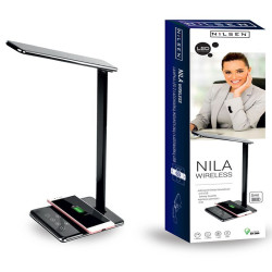 Lampka biurkowa LED NILA wireless Nilsen ładowarka indukcyjna czarna MA005