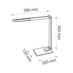 Lampka gabinetowa LED BRANDE 2 Nilsen alu MA006