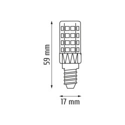 Lampa led E14 3,8W 370lm 6500K INQ