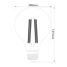 Filament led G95 glob E27 6W 660lm 3000K INQ