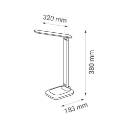 Lampka biurkowa LED MAGIC SLIM RGB Nilsen biała US011E