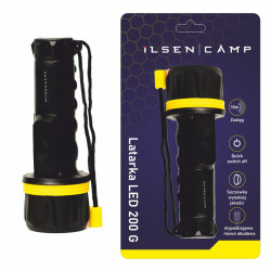 Latarka led 200 G 1W, 45lm, 2xD(R20), gumowa, zasięg 10m Nilsen Camp