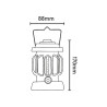 Lampa led kempingowa CAMP 130 3W, 150lm, 3xAA(R6) uchwyt, COB led, zasięg 3m Nilsen Camp