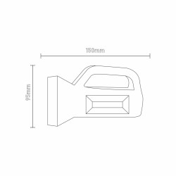 Latarka led Szperacz 50 1W+3W, 50lm+100lm, 3xAA(R6), uchwyt, zasięg 30m Nilsen Camp