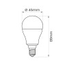 Lampa   G45 E14 LED PROFI 9W kulka 900lm 3000K ceramika INQ