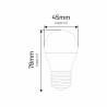 Led G45 E27  6W kulka 530lm 6500K INQ