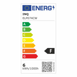 Led G45 E27  6W kulka 530lm 6500K INQ