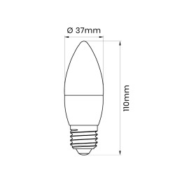 Lampa led G45 E27 9W 900lm 3000K ceramika INQ