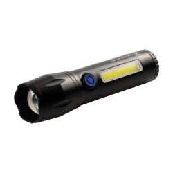 Latarka LED Alu Zoom 120 zasięg 100m 100+130lm akumulatorowa 800mAh