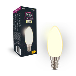 LED milky C37 świeca E14...