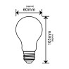 LED milky A60 bulb E27 12W 1500lm 3000K INQ