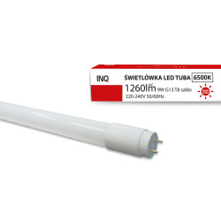 LED TUBA  HighLumen  60cm 9W 1260lm 6500K T8 szkło INQ