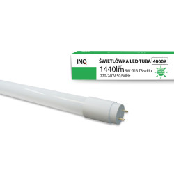 LED TUBA SUPER HighLumen  60cm 9W 1440lm 4000K T8 szkło INQ