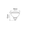 LED MR16 GU5,3 12V  5W 6000K 470lm INQ