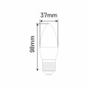 LED C37 E27 6W świeca 510lm 4000K INQ
