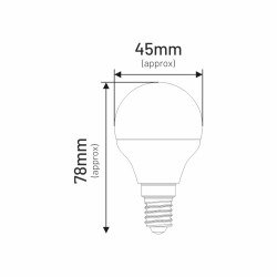 LED G45 E14 3W kulka 220lm 3000K INQ
