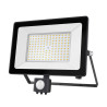 Naświetlacz led RINO2 100W 9000lm 4000K z czujką ruchu PIR czarny