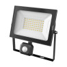 Naświetlacz led RINO 50W 4500lm 4000K z czujką ruchu PIR czarny
