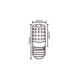 LED PROFI E27 9W T28 1050lm 4000K tubka do plafonier INQ