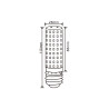 LED PROFI E27 15W T28 1800lm 4000K tubka do plafonier INQ