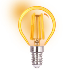 Filament LED gold G45 kulka E14 6W 600lm 2700K INQ