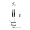 Filament LED gold T40 tubka E27 4W 420lm 2700K INQ