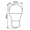 LED P45 E27 9W kulka 620lm 6000K INQ