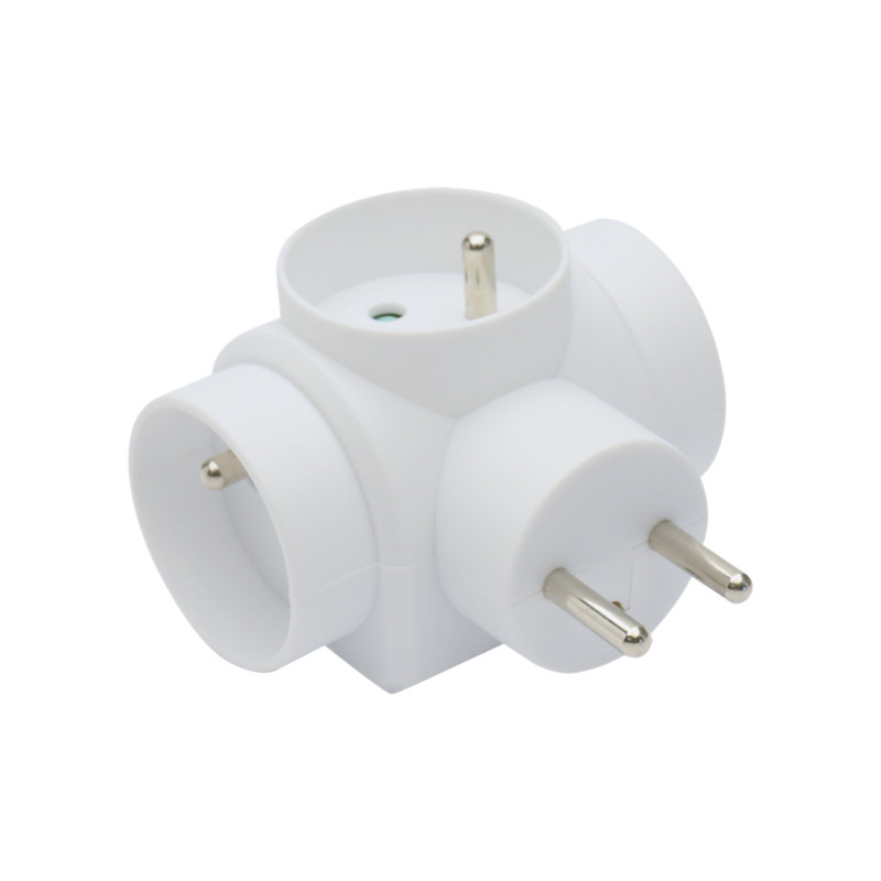 Rozgałęźnik 3 x z/u okrągły 16A  trójnik ELEKTRO