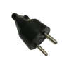 Wtyczka z/u prosta 16A czarna ELEKTRO