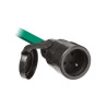 Girlanda IP44 zielona 6m/5 oprawek + gniazdo