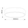Plafon lampa sufitowa DOT 3723 12W 3000K 780lm fi20cm plafon złoty