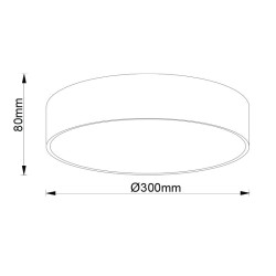 Plafon lampa sufitowa DOT 3724 21W 3000K 1365lm fi30cm plafon biały