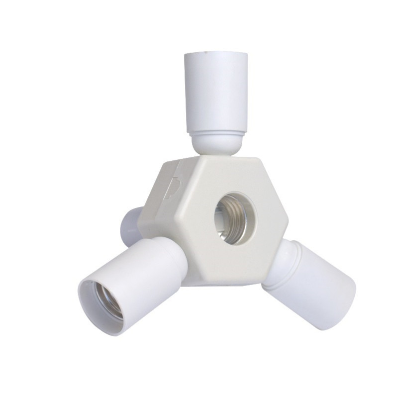 Rozgałęźnik adapter z gniazda E27 NA 4xE27 oprawki pion ELEKTRO